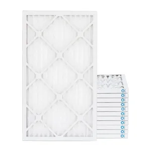 13 x 21-1/2 x 1 MERV 11 ( MPR 1000, FPR 7-8 ) Pleated 1' Air Filters for AC and Furnace. Case of 12. Exact Size: 13 x 21-1/2 x 3/4