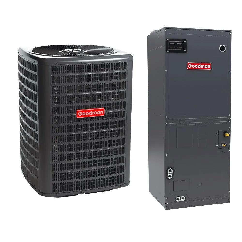 1.5 Ton 15.2 SEER2 Goodman Air Conditioner GSXH501810 with Multi-Position Air Handler AVPTC25B14