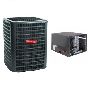 2 Ton 14.3 SEER2 Goodman Air Conditioner GSXC702410 and Horizontal Coil CHPTA2426C4