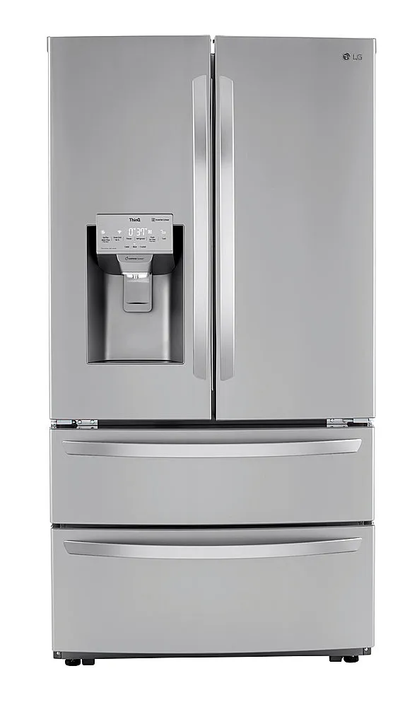 28 Cu. Ft. 4 Door French Door Smart Refrigerator with Dual Ice and Double Freezer