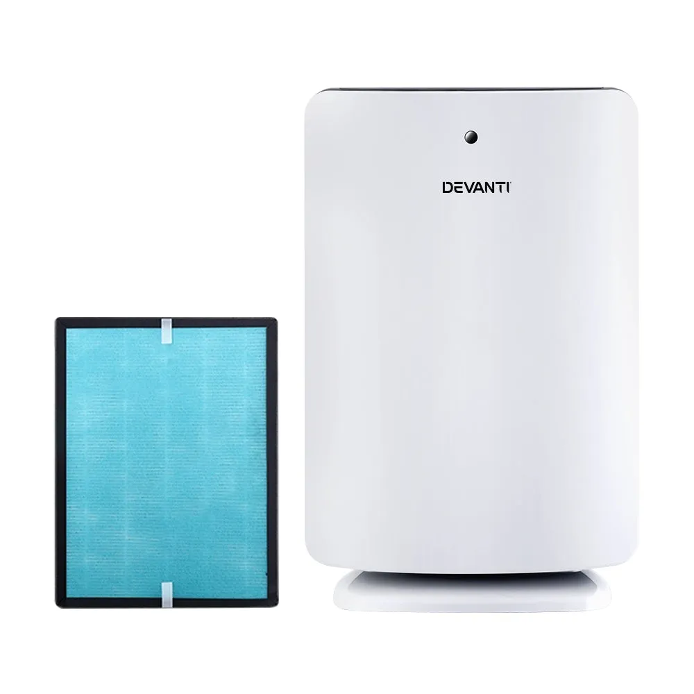 3-Stage HEPA Air Purifier w/ Ioniser, Timer & Remote - Devanti