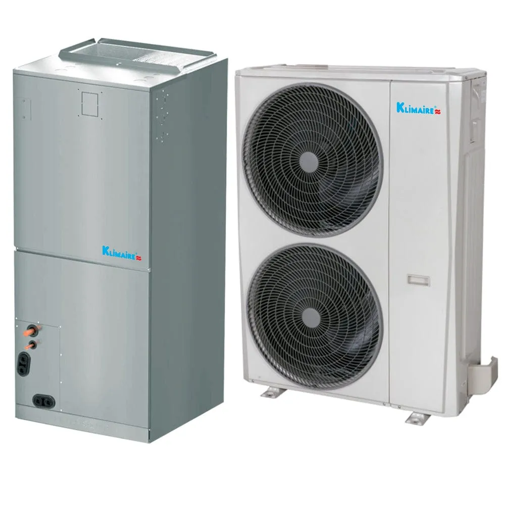 4 Ton Klimaire 16 SEER2 Central Ducted Split Hyper Heat Pump AC System