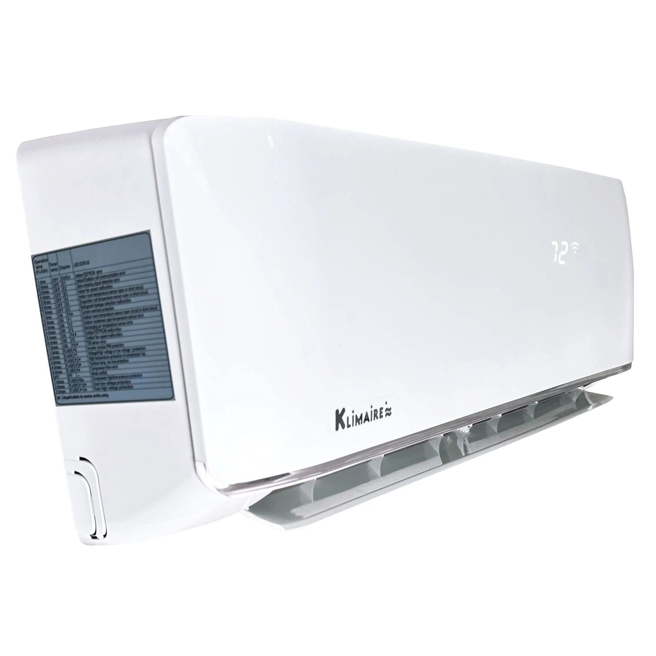 4-Zone Klimaire 21.1 SEER2 Multi Split Wall Mount Ceiling Cassette Air Conditioner Heat Pump System 12 12 12 24