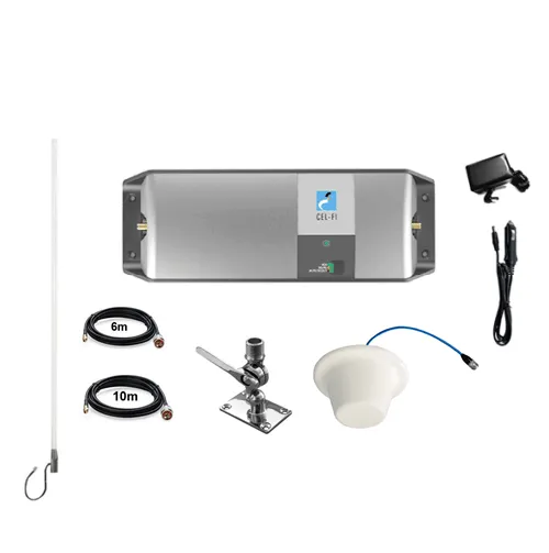 ACMA approved Cel-Fi GO Telstra mobile signal booster for Boats (Marine Pack)