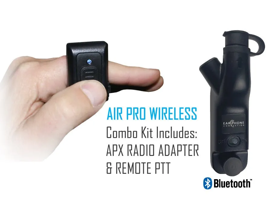 Air Pro Wireless Motorola APX / XPR Kit for Bluetooth Earbuds