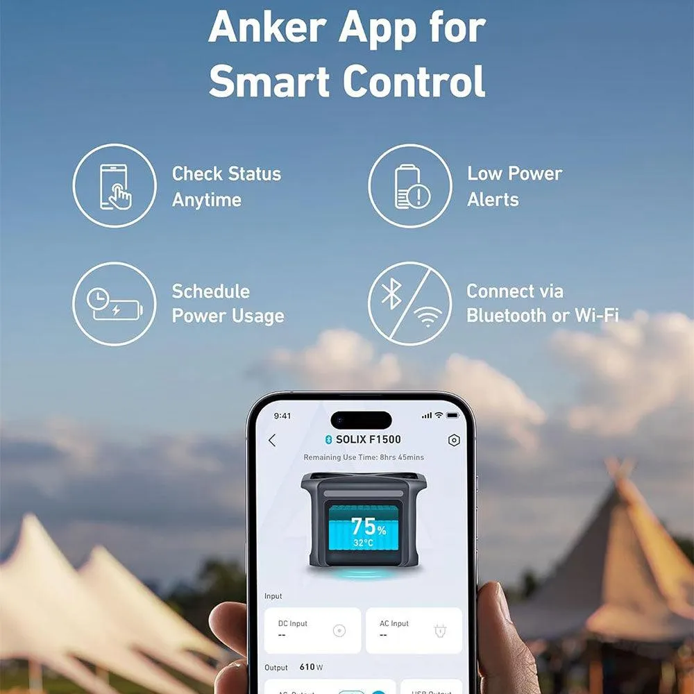 Anker SOLIX F1500 Portable Power Station 1536Wh 1800W