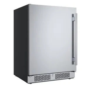 Avallon AFR242SSLH 24" Wide 5.66 Cu. Ft. Built-In Compact Refrigerator in Stainless Steel