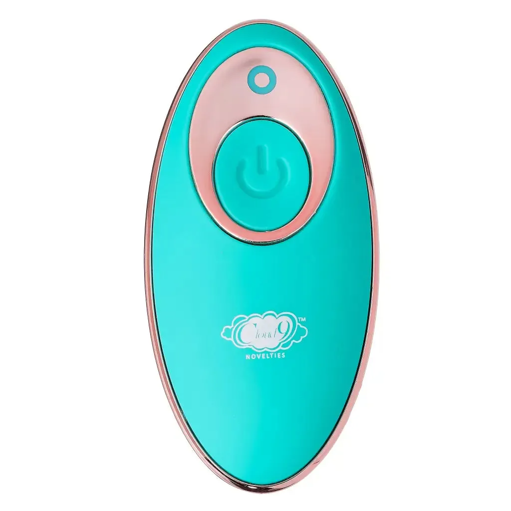 Optimized Title: Cloud 9 Health & Wellness Teal Wireless Remote Control Stroking Massage Egg - Ultimate Sensory Experience