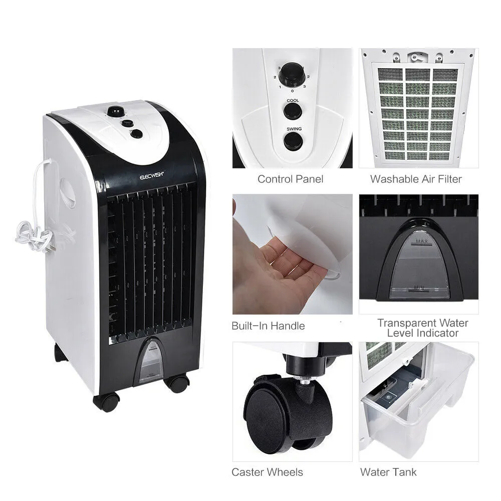 Compact Transportable Air Cooler with Dial Cooling Fan Humidifier