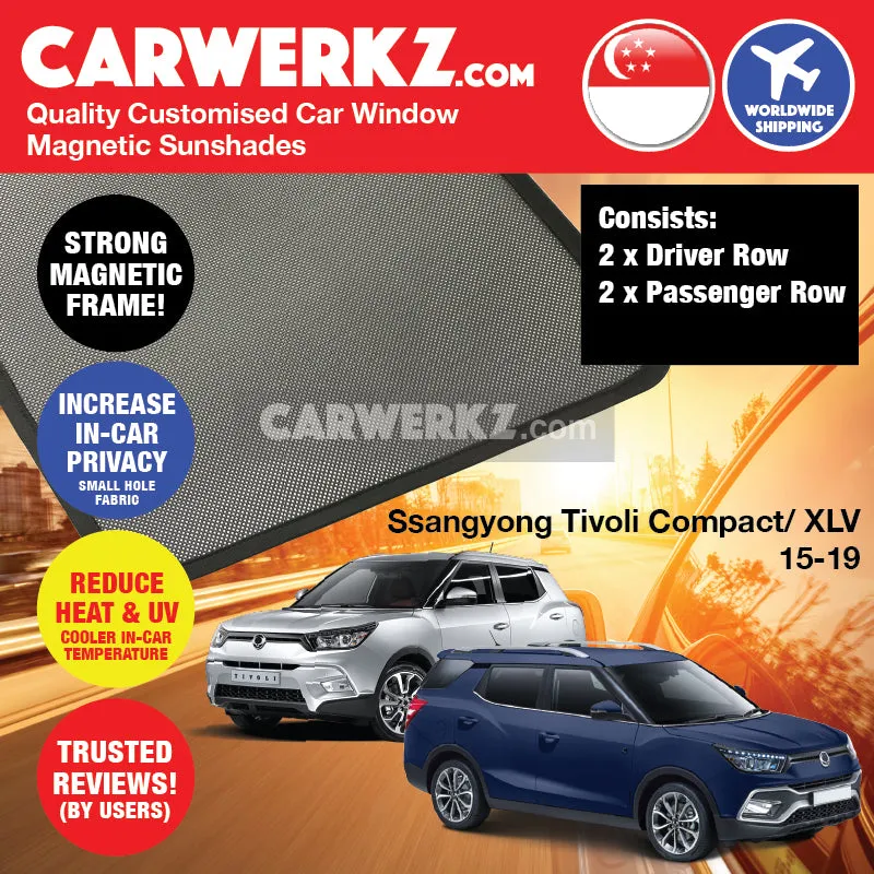 Customised Window Magnetic Sunshades for SsangYong Tivoli XLV/ Compact 2015-2020 Korea Hatchback Stationwagon