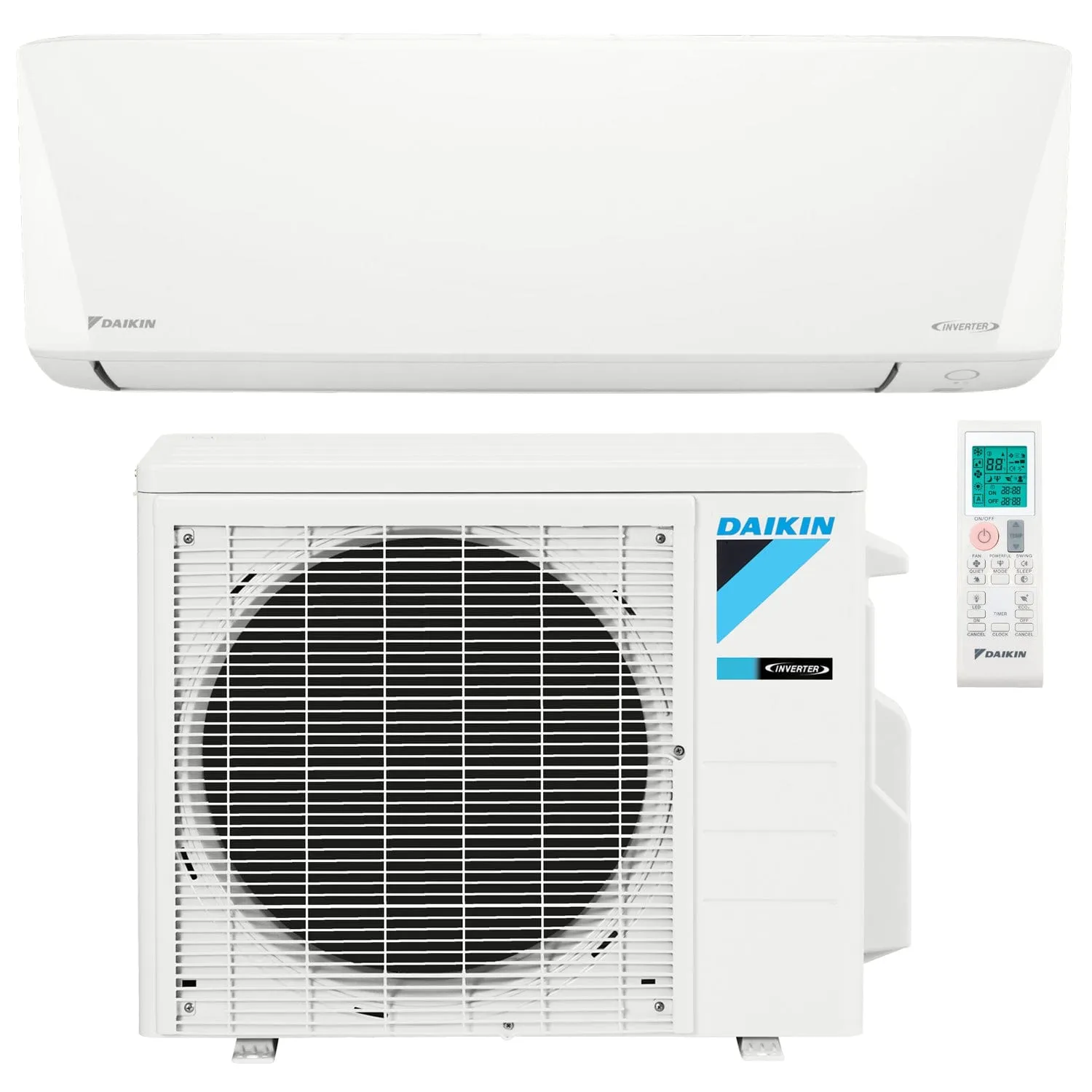 Daikin 9000 Btu 18 SEER2 Ductless Mini-Split Wall Mount Heat Pump Air Conditioner