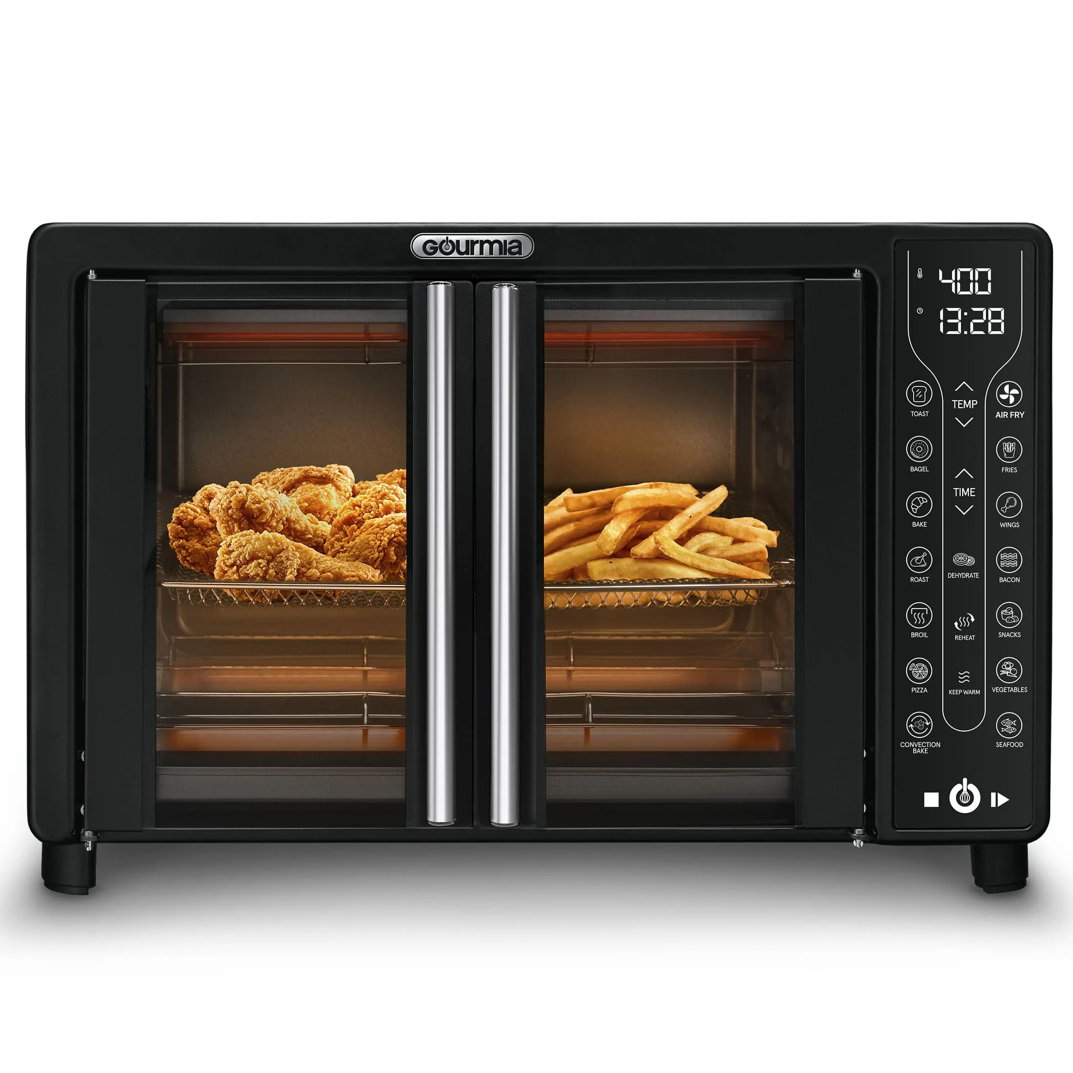 Digital French Door Air Fryer Toaster Oven