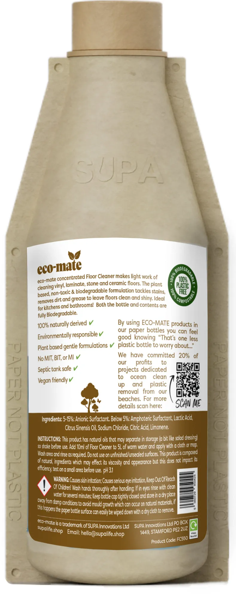 eco-mate Floor Cleaner 500ml