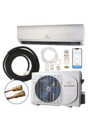 EG4 | AC 12K Mini-Split Air Conditioner Heat Pump | 12000 BTU | SEER2 28.5 | Plug-N-Cool Do-It-Yourself Installation