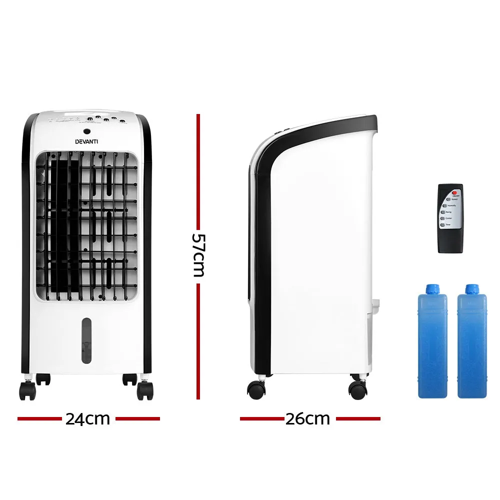 Energy-Efficient 4L 4-in-1 Air Cooler with Remote - Devanti