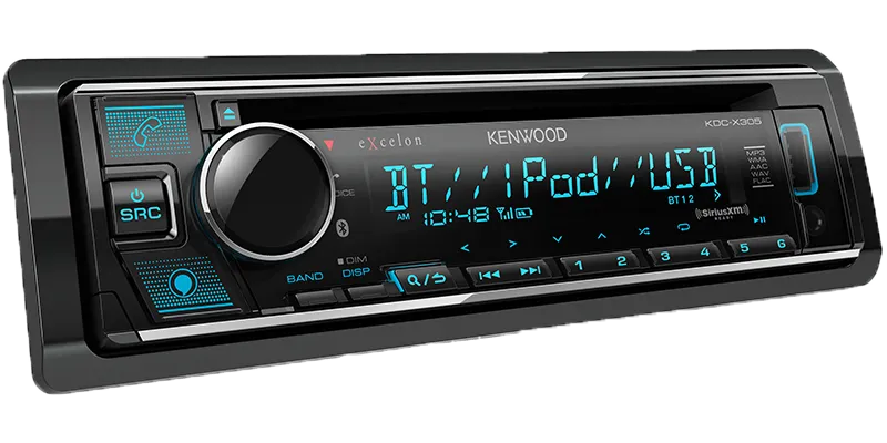 Kenwood KDC-X305 CD Receiver With Bluetooth