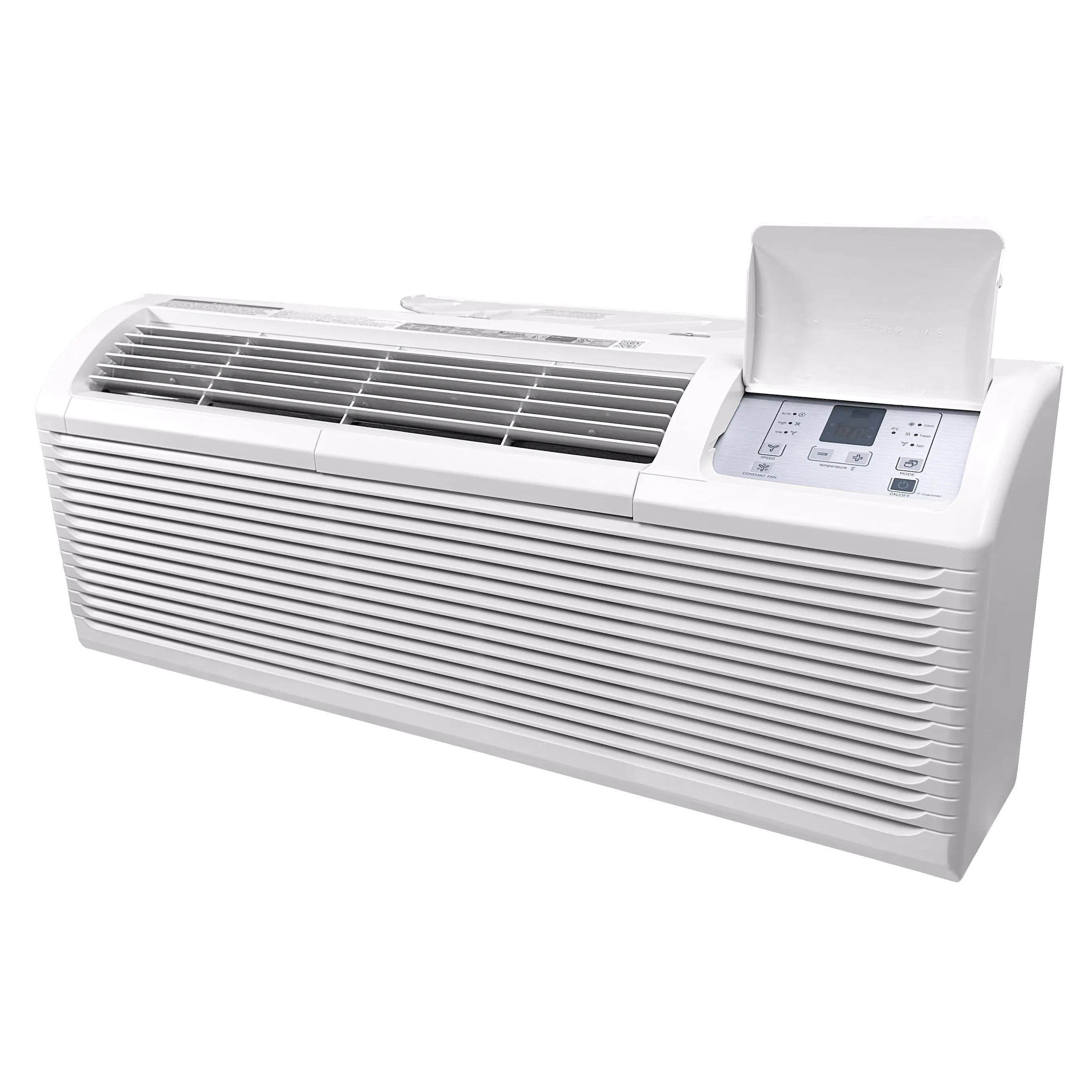 Klimaire PTAC 15,000 Btu Air Conditioner Heat Pump R-32 with 5kW Heater and Wi-Fi - 208-230V - 30A