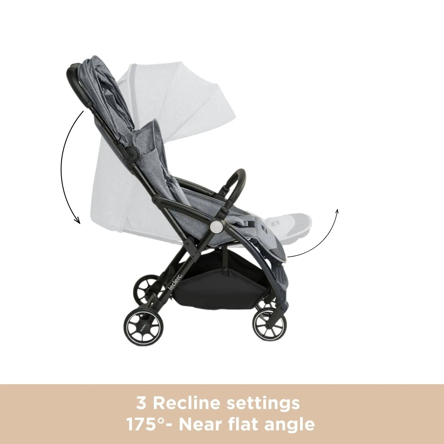 Leclercbaby Influencer Air Stroller Violet Grey