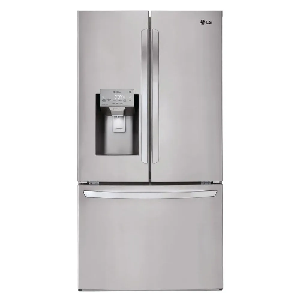 LG - 26.2 cu. ft. French Door Smart Refrigerator with Wi-Fi Enabled - Stainless Steel