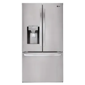 LG - 26.2 cu. ft. French Door Smart Refrigerator with Wi-Fi Enabled - Stainless Steel