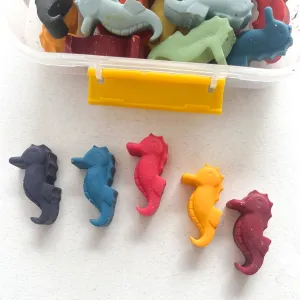 Seahorse Crayon Tub