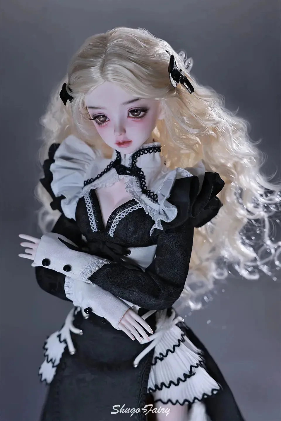 Shuga Fairy Bunton 1/4 BJD Doll | Huagao Anime Toy | Joint Body DIY Girls Gift | Blythe Movable BJD | Costume Designer Faceup