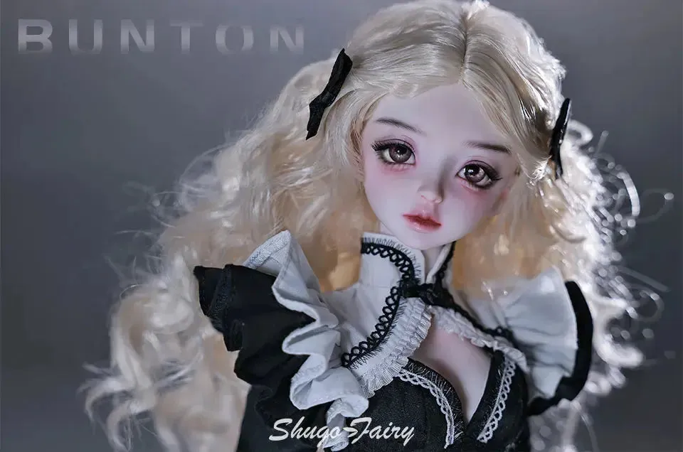 Shuga Fairy Bunton 1/4 BJD Doll | Huagao Anime Toy | Joint Body DIY Girls Gift | Blythe Movable BJD | Costume Designer Faceup