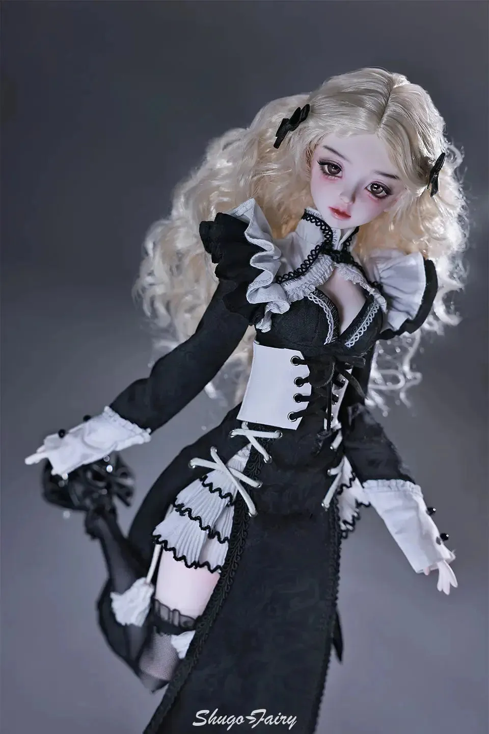 Shuga Fairy Bunton 1/4 BJD Doll | Huagao Anime Toy | Joint Body DIY Girls Gift | Blythe Movable BJD | Costume Designer Faceup