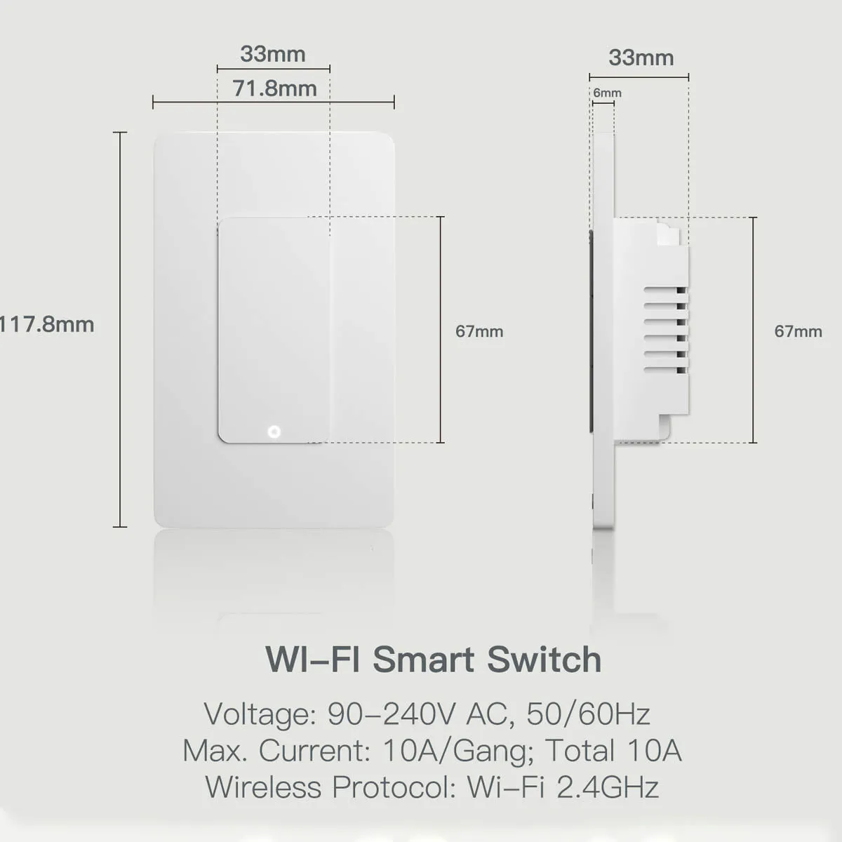 SW420 Zigbee Wall Switch no Neutral line (Works with Alexa and Google Assistant)