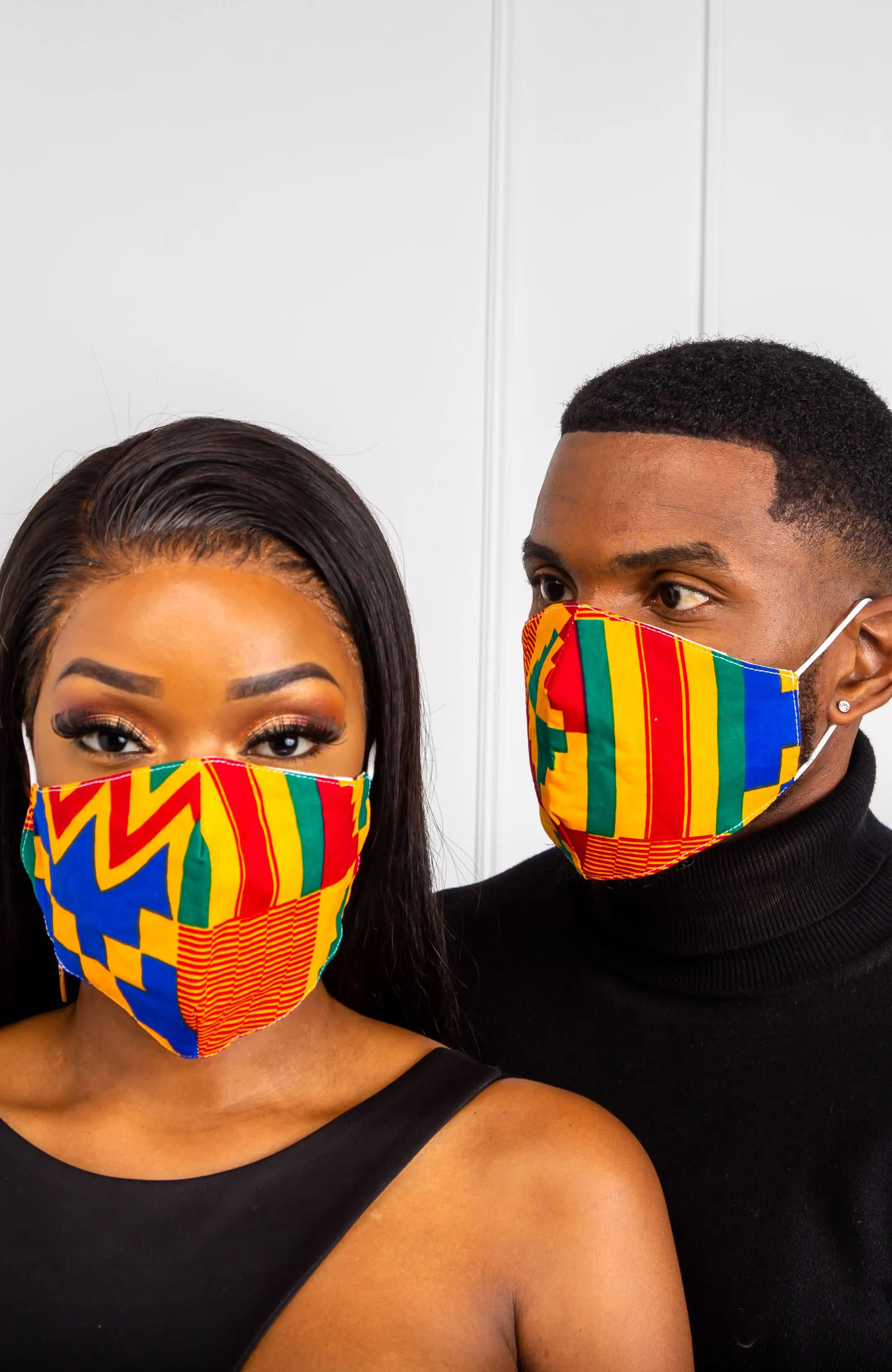 Unisex African Print Face Mask With Filter Pocket | LOLA