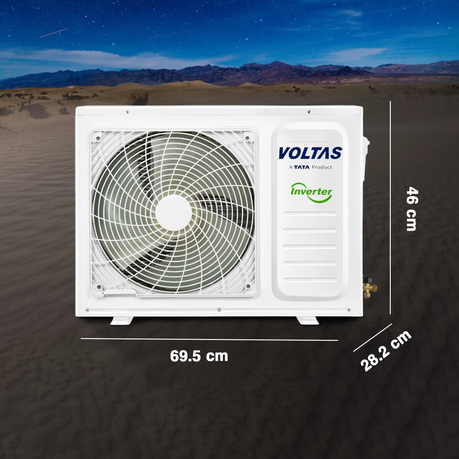 Voltas Adjustable Inverter Split AC, 1 Ton, 3 star - 123V CAW