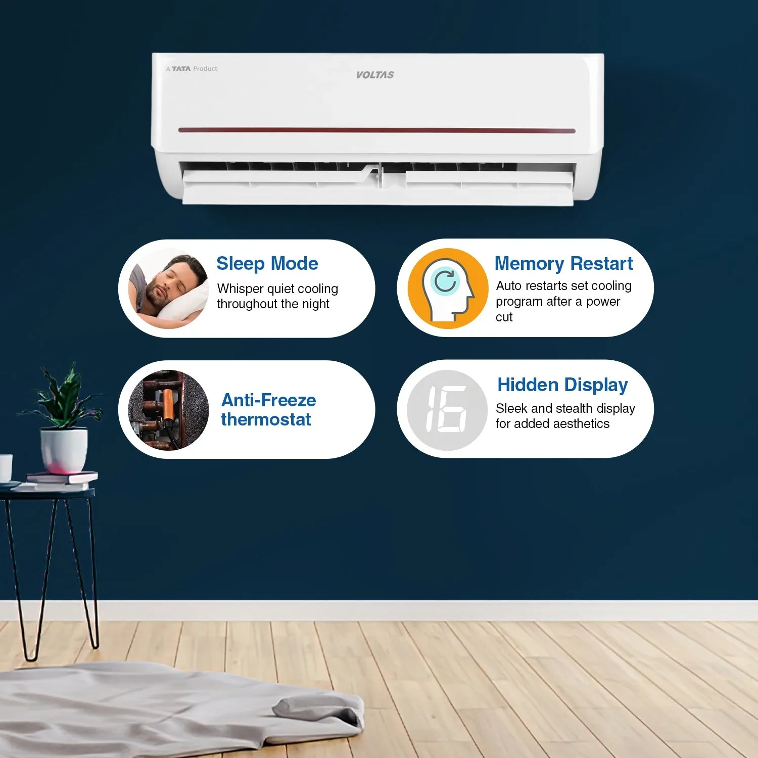 Voltas Fixed Speed Split AC, 1.5 Ton, 3 star - 183 Vectra Prism