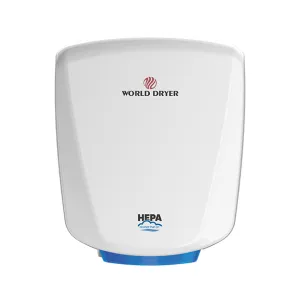 World Dryer Q-974A2 | VERDEdri Automatic Hand Dryer, HEPA-Filtered , Aluminum White