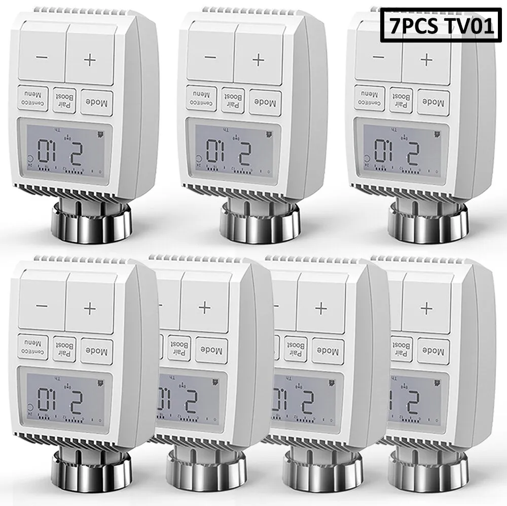 ZigBee3.0 Smart WIFI Thermostatic Radiator Valve Actuator TRV Programmable Temperature Controller Alexa Tuya Google Assistant