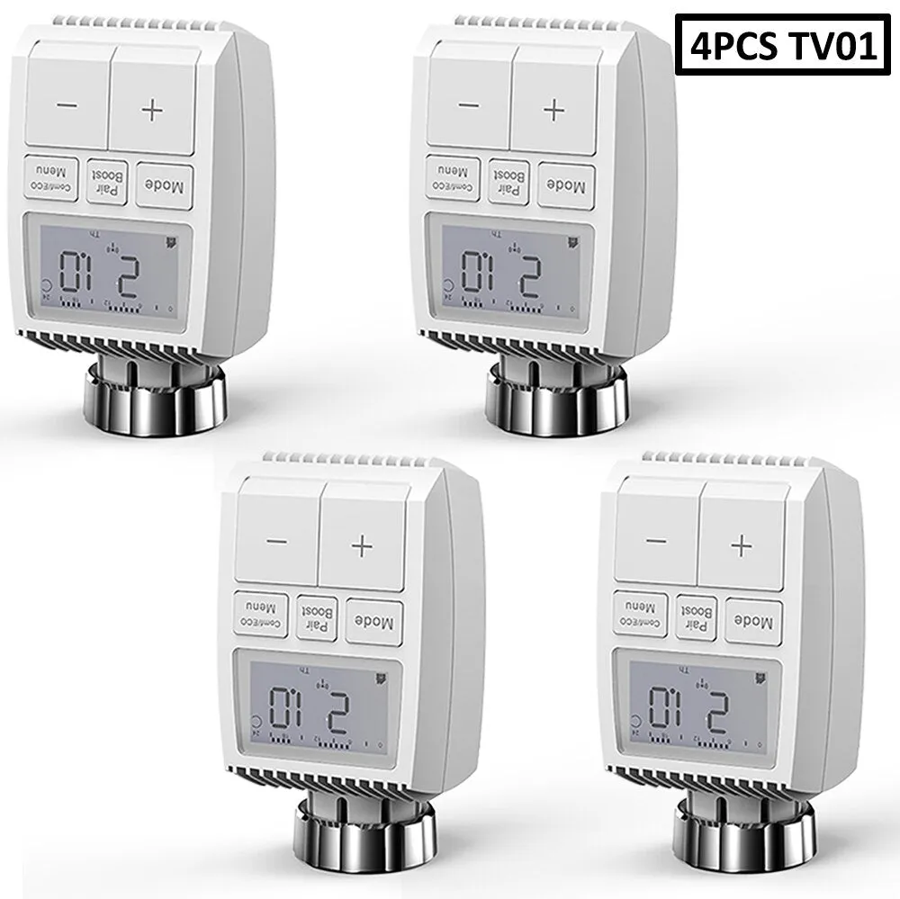 ZigBee3.0 Smart WIFI Thermostatic Radiator Valve Actuator TRV Programmable Temperature Controller Alexa Tuya Google Assistant